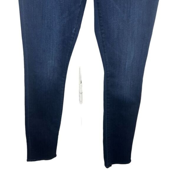 Mother Karaoke In Kyoto Blue High Waisted Pixie Rail Skimp Skinny Jeans 23 - Picture 5 of 14